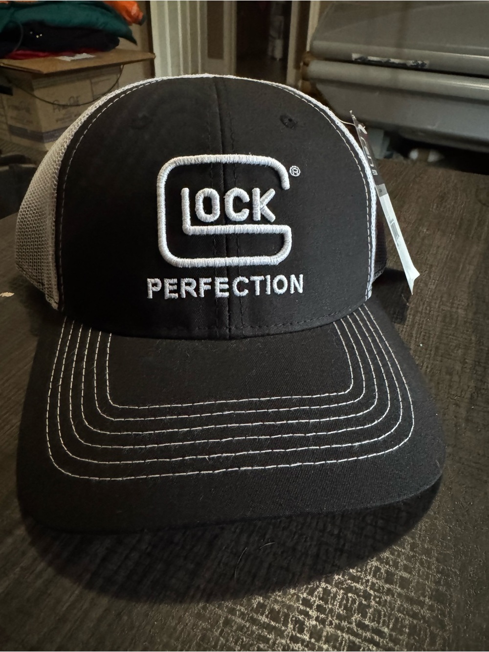 Glock Perfection Baseball Cap Black and White NWT Adjustable